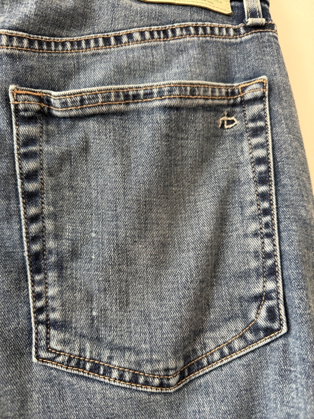 rag & bone Sofie High-Rise Ankle Ultra Wide Leg Jeans Leland Blue Size 29 GUC - Picture 7 of 14